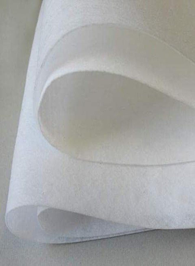 M Fabrics ورق قماش لاصق من إم فابريكس - عرض 48 بوصة، ورق أبيض لاصق للخياطة والتفصيل ودعم التطريز (بطانة لاصقة)، عبوة من مترين - Image 5